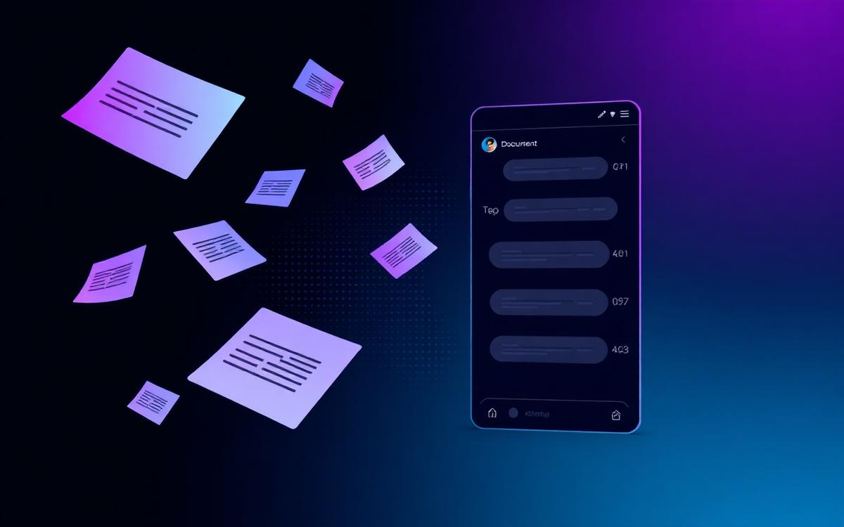 Conceptual visual representing the GenAI RAG Document Assistant ai & genai project